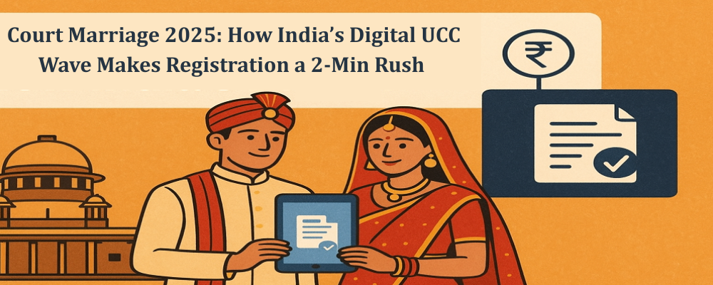 Court Marriage 2025: How India’s Digital UCC Wave Makes Registration a 2-Min Rush 🚀